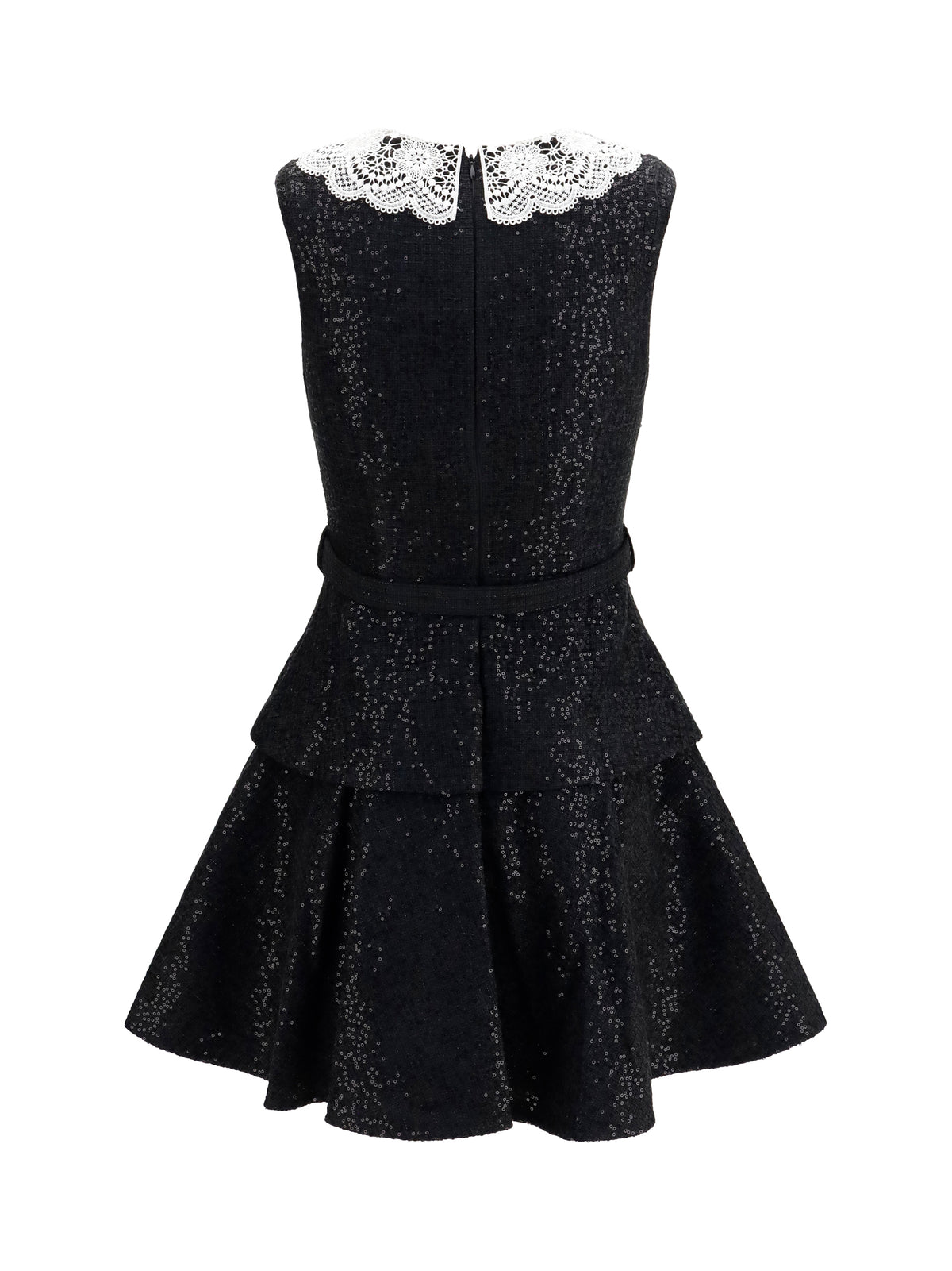 Self-Portrait Sequin bouclé Dress - Black