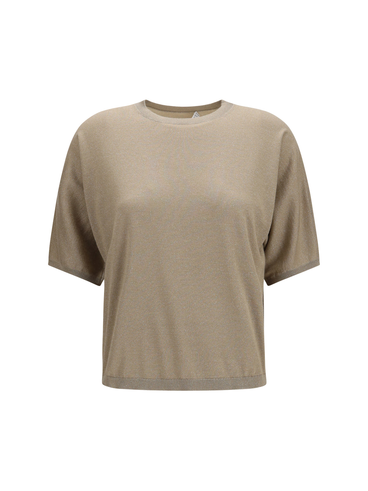 Brunello Cucinelli Short-sleeve cashmere and silk Sweater - Brown