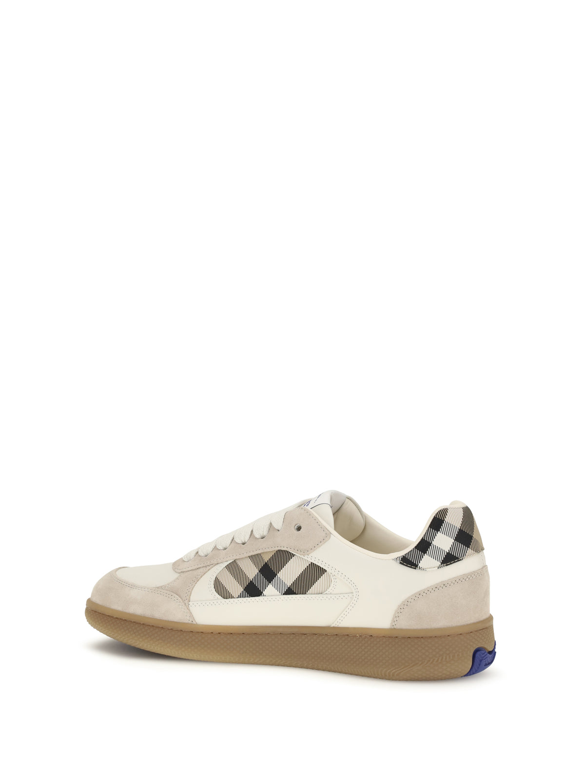 Burberry Terrace leather and Check Sneakers - Dvbeige/Gry/Sndipchk