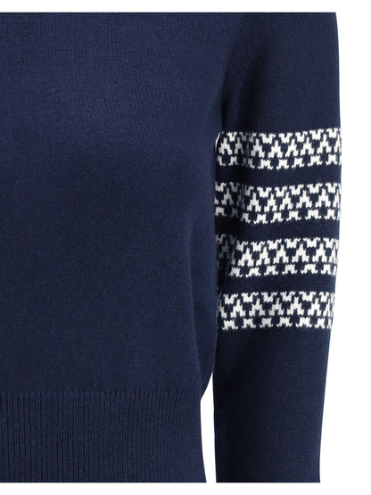 Thom Browne Holiday Hector Sweater - Navy