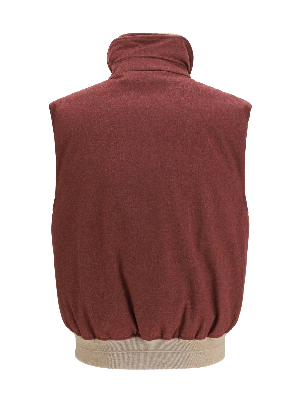 Brunello Cucinelli Wool Padded Vest - Lava
