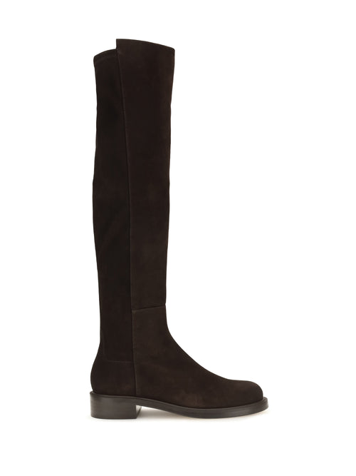 Stuart Weitzman 5050 Gisele suede knee-high Boots - Mdnt Esp/Drk Brwn
