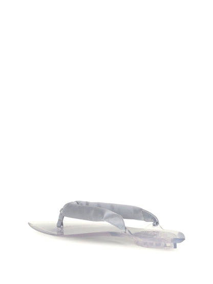 AlaïA Satin flip-flop Sandals - Argent 2