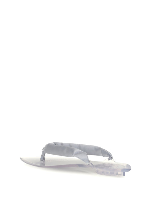 AlaïA Satin flip-flop Sandals - Argent 2