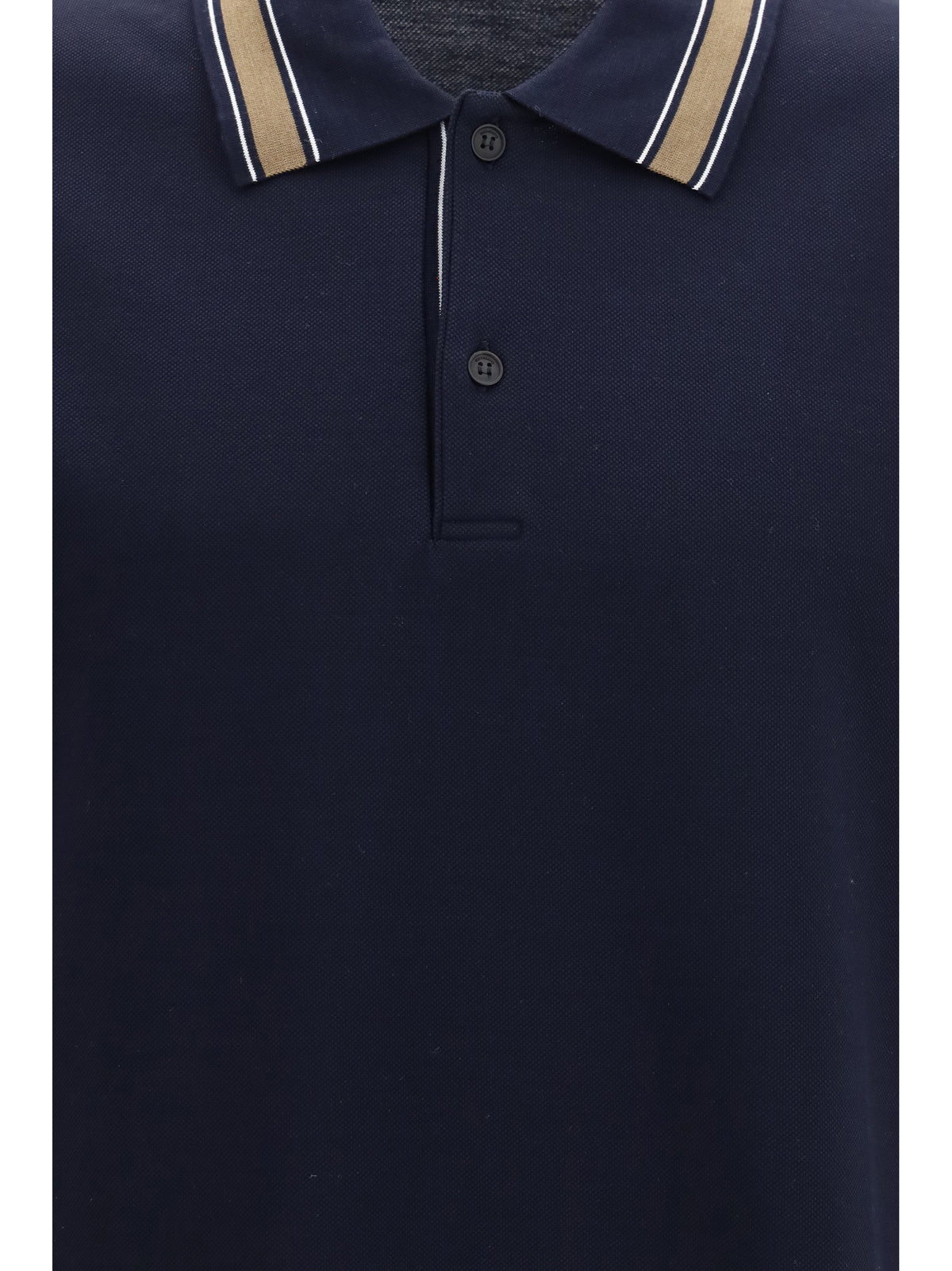 Ferragamo Cotton piqué Polo Shirt - Beige Patterned Medium