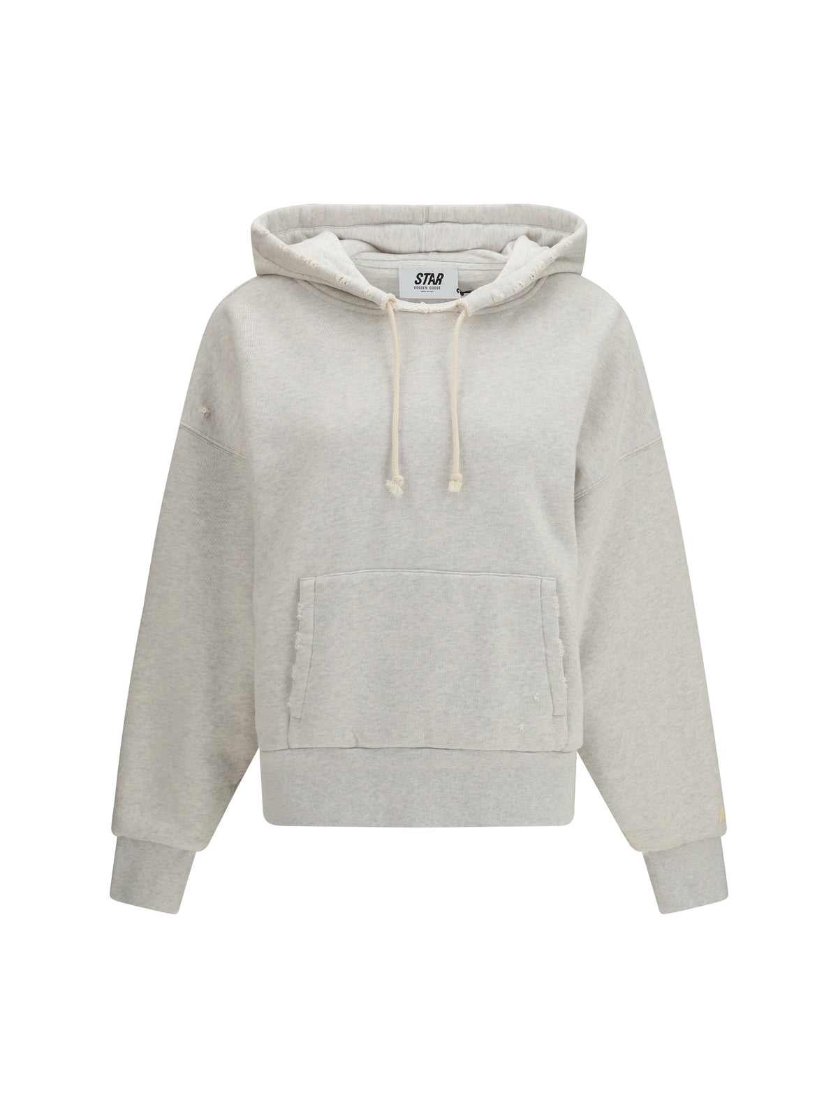 Golden Goose Star unisex hooded Sweatshirt - Vintage Gray Melange