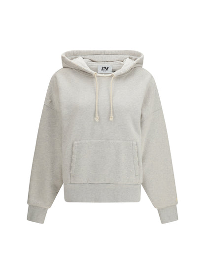 Golden Goose Star unisex hooded Sweatshirt - Vintage Gray Melange