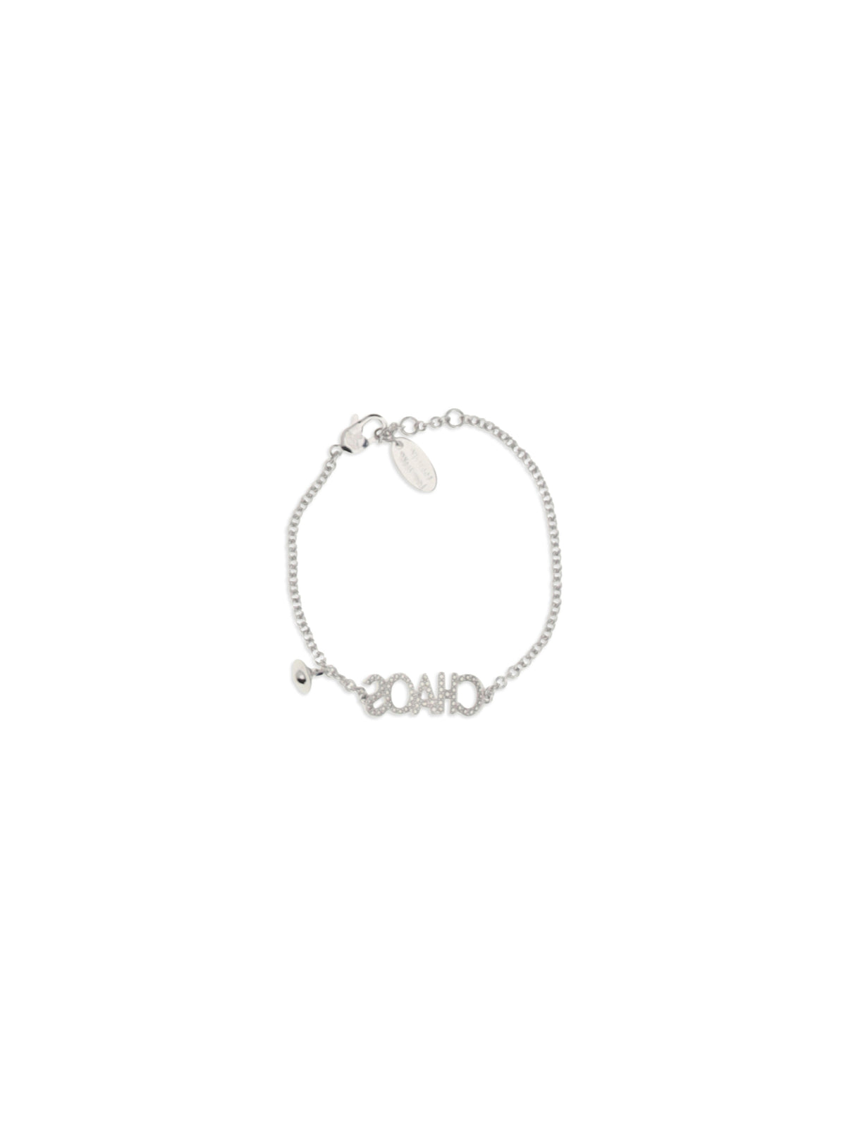 Vivienne Westwood Chaos Bracelet - Platinum / White Cz
