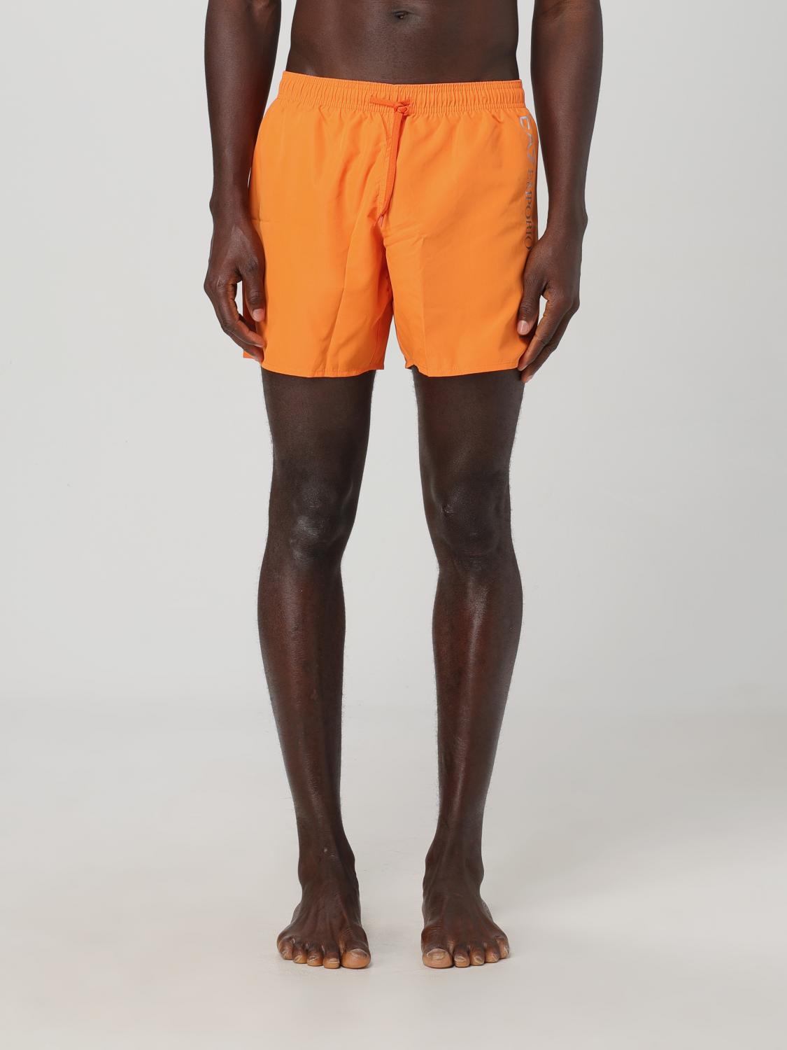 Ea7 Swimsuit Men Orange
