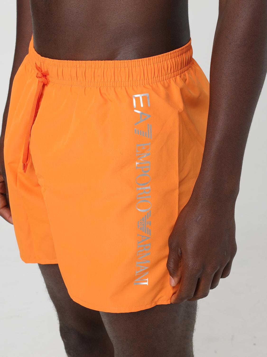 Ea7 Swimsuit Men Orange