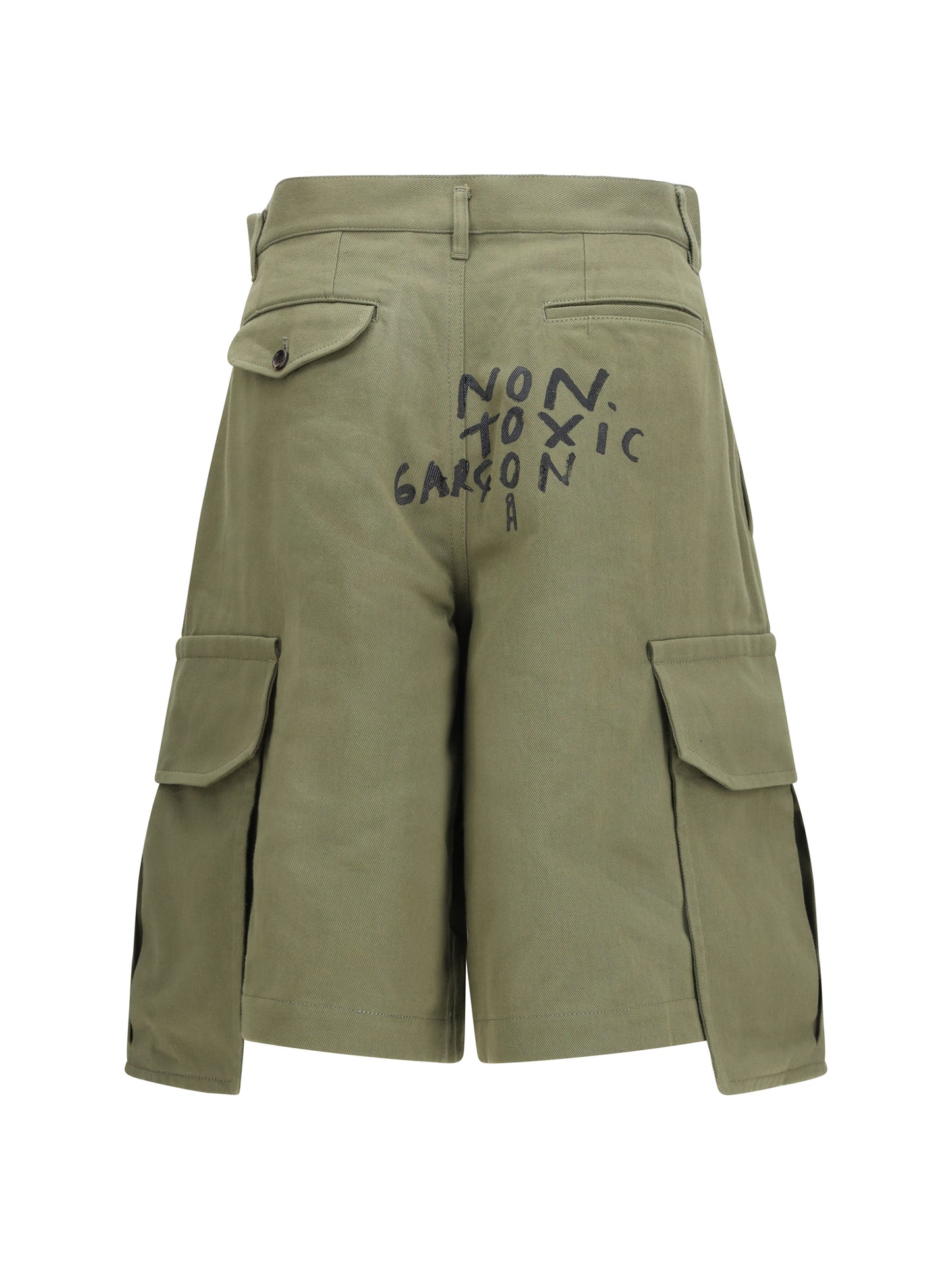 COMME DES GARÇONS SHIRT Cargo Shorts with print