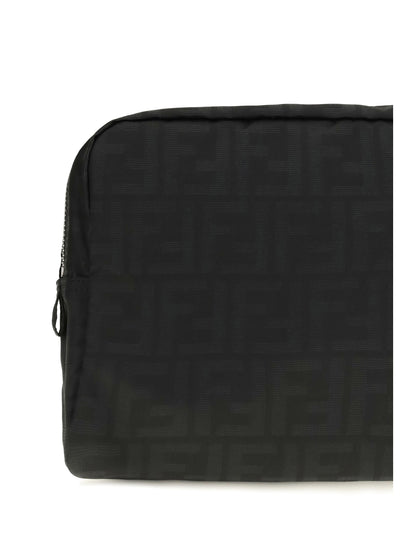 Fendi Medium Superlight FF Zucca fabric Beauty Case - Black