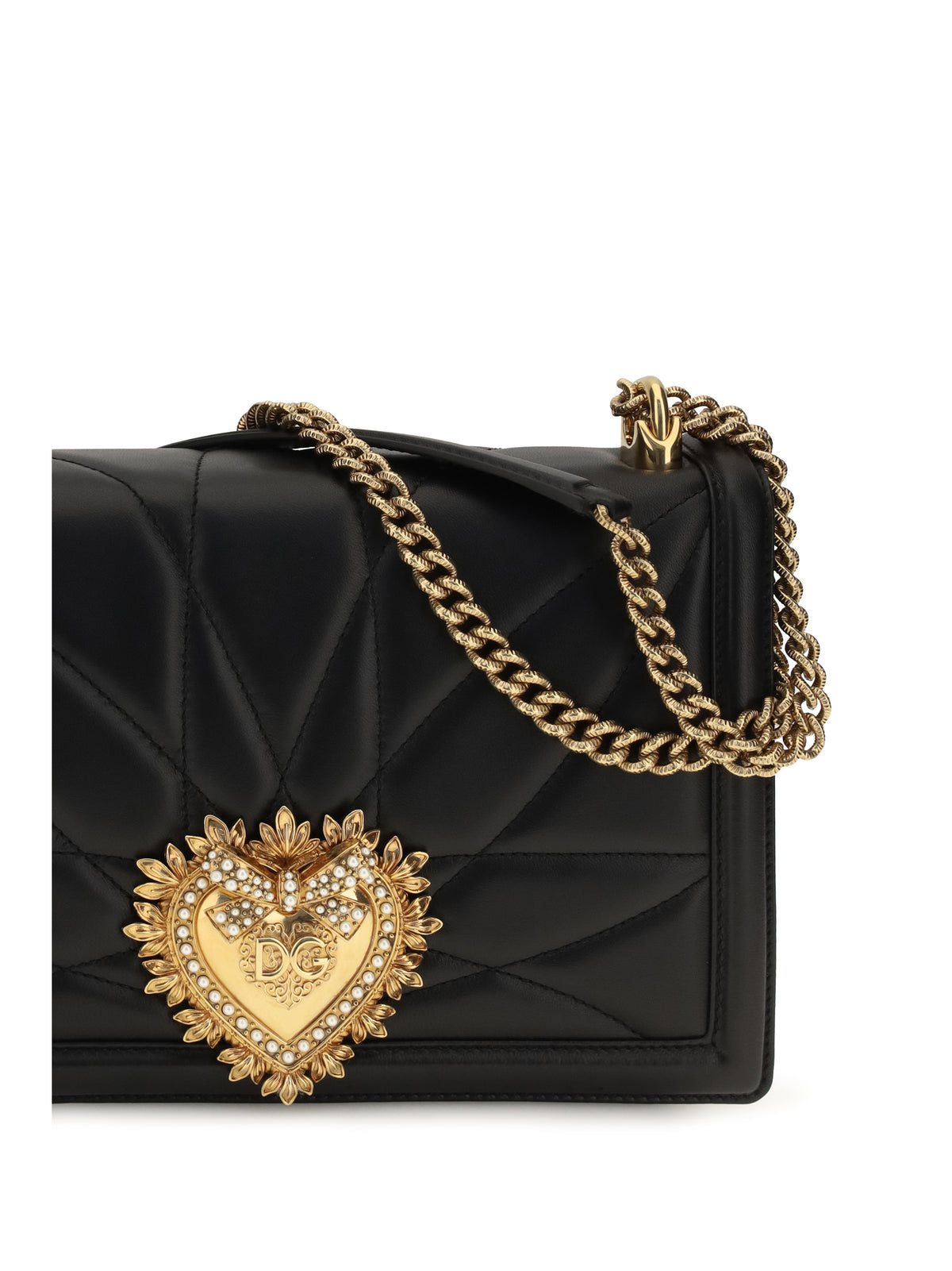 Dolce & Gabbana Large Devotion Shoulder Bag - Black