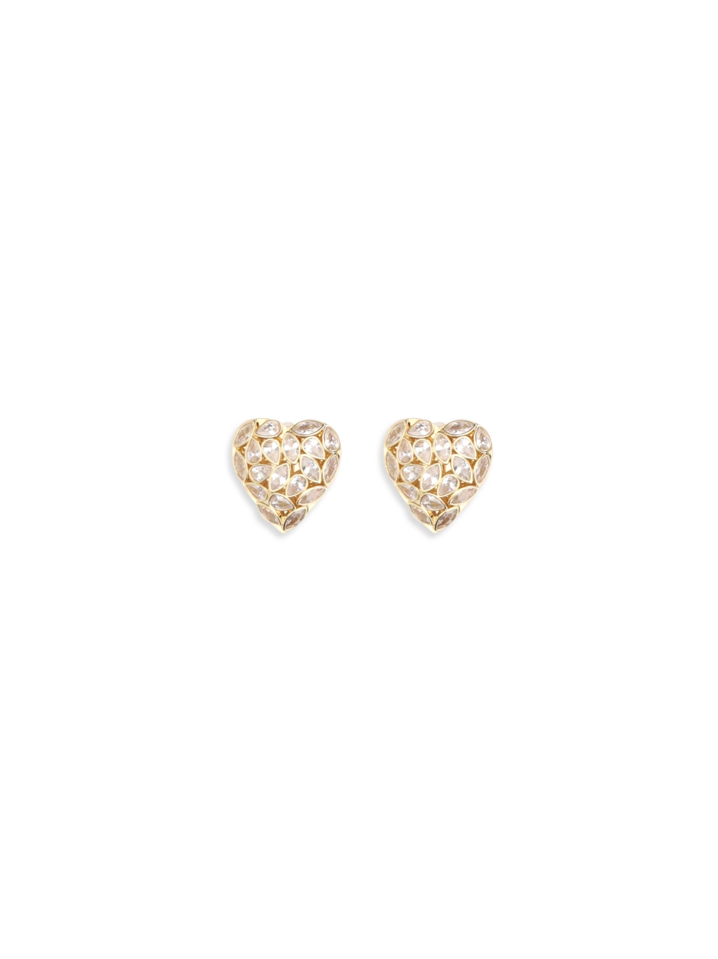 SELF-PORTRAIT Embellished heart Earrings
