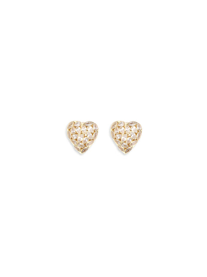 SELF-PORTRAIT Embellished heart Earrings