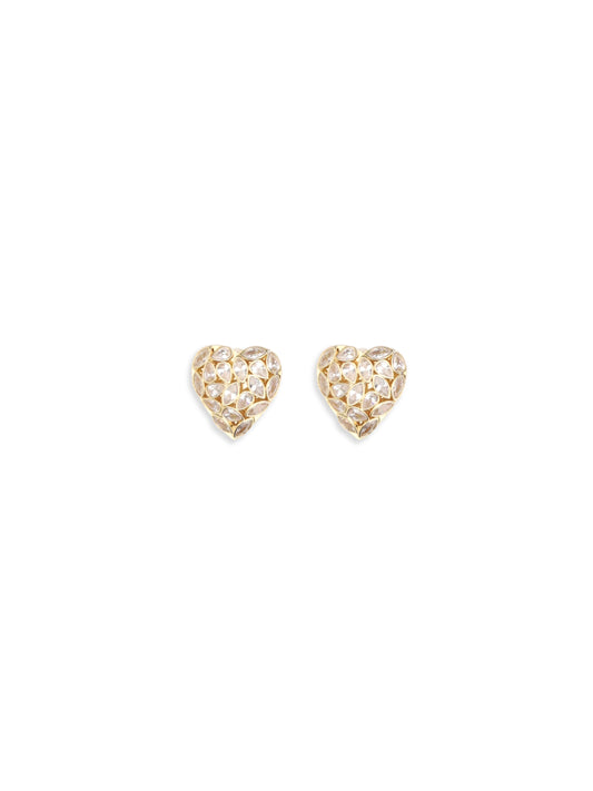SELF-PORTRAIT Embellished heart Earrings