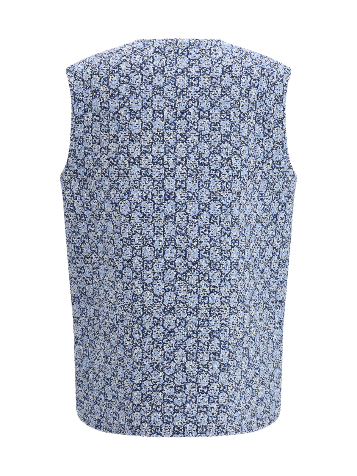Gucci GG tweed Vest - Blue/Azure/Mc