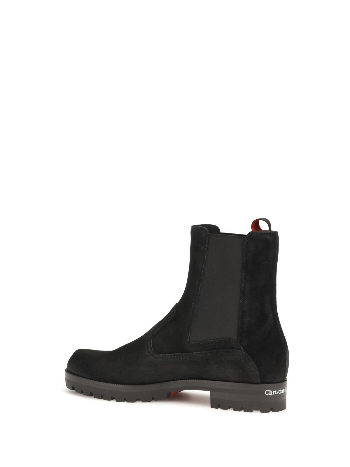 Christian Louboutin Cavernos suede Chelsea Boots - Black