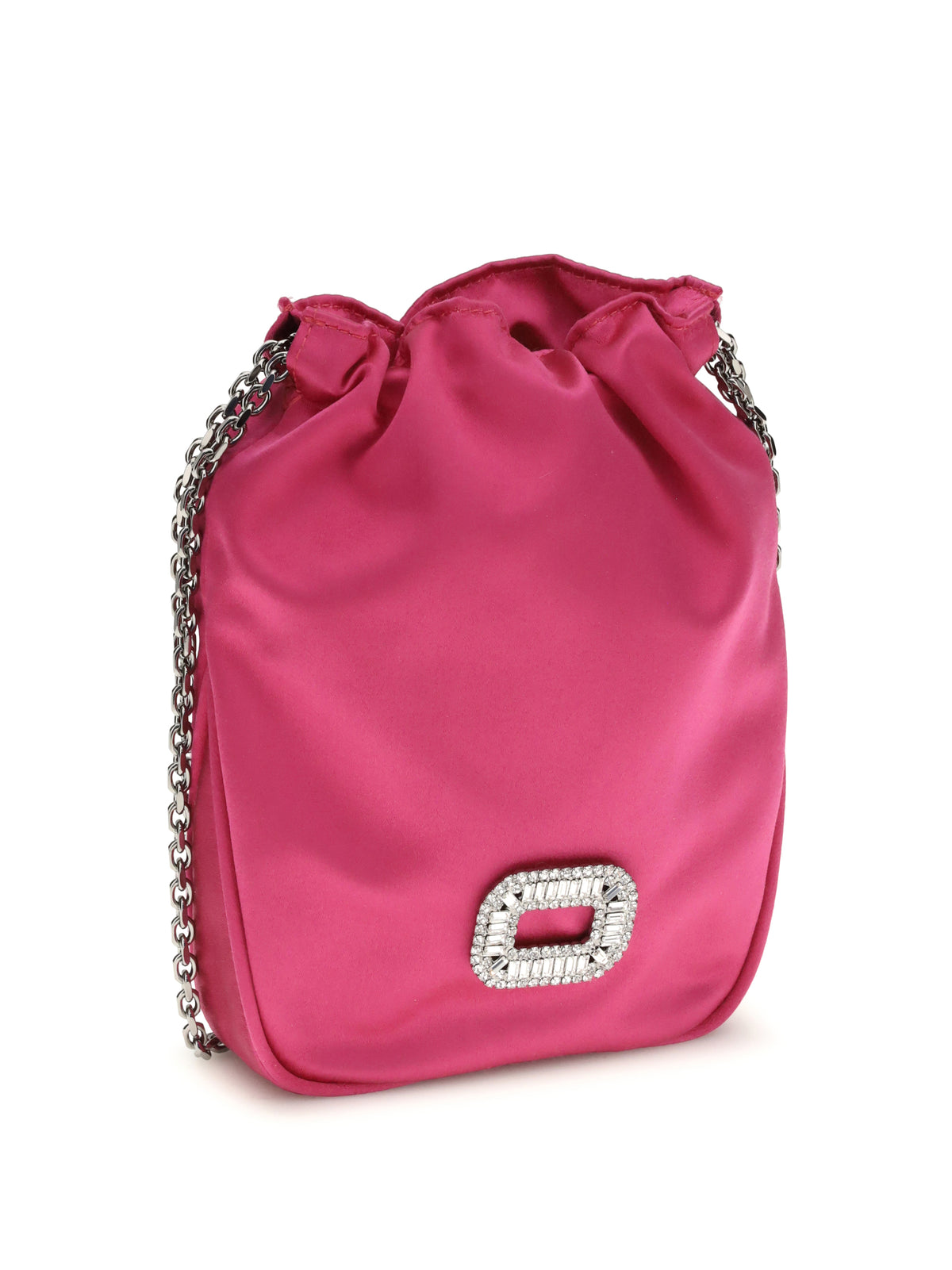Roger Vivier Nano Pilgrim Bucket Bag - Fuxia Medium