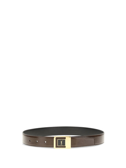SAINT LAURENT LA 66 Belt in smooth leather