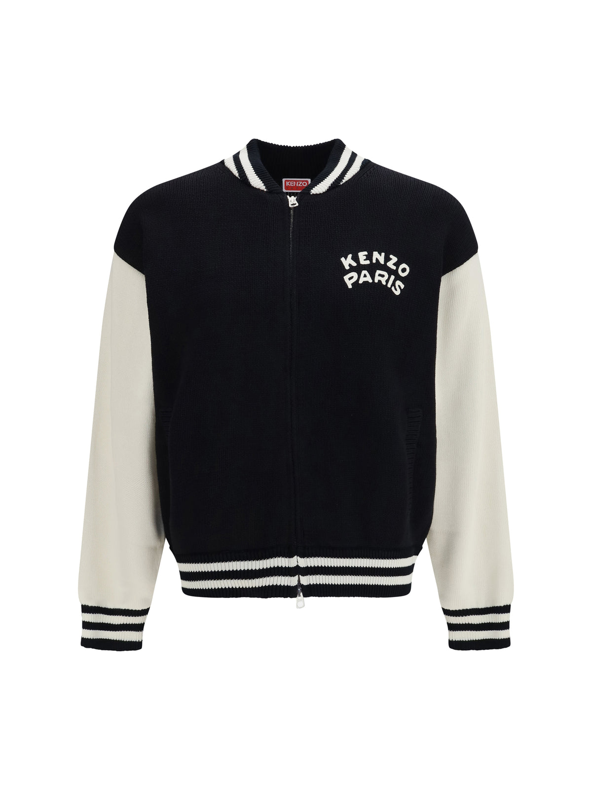 Kenzo Kenzo Paris Emblem Varsity Cardigan - Black