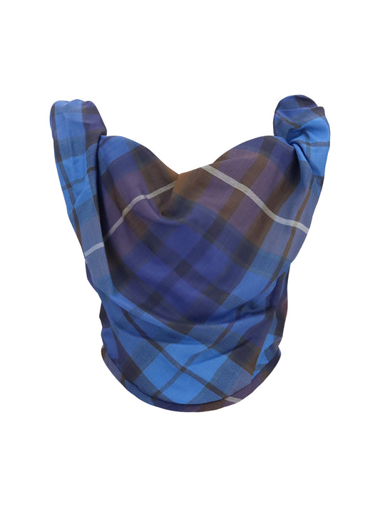 Vivienne Westwood Sunday checked Corset - Blue/Brown