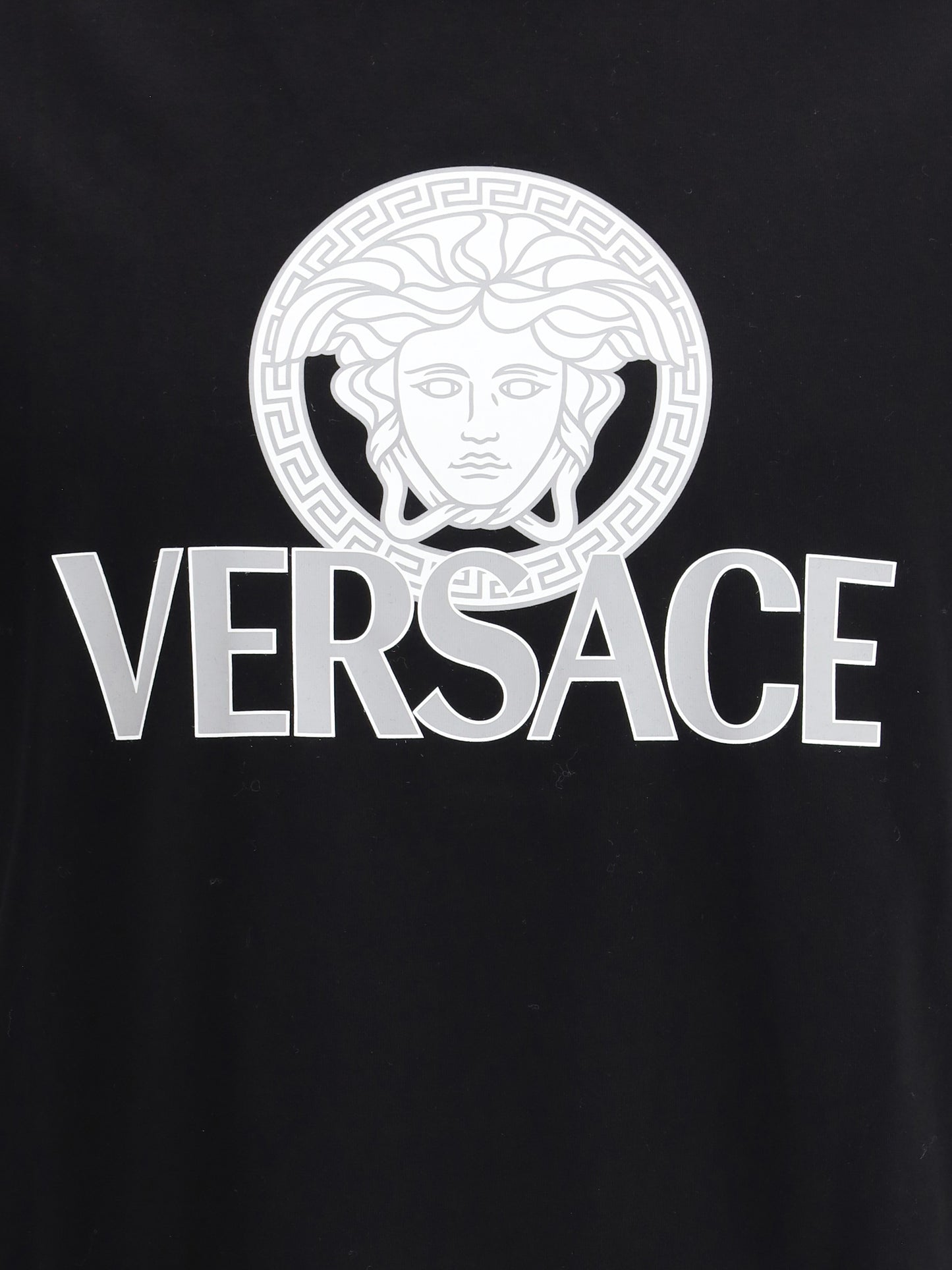 VERSACE Cotton T-shirt with logo