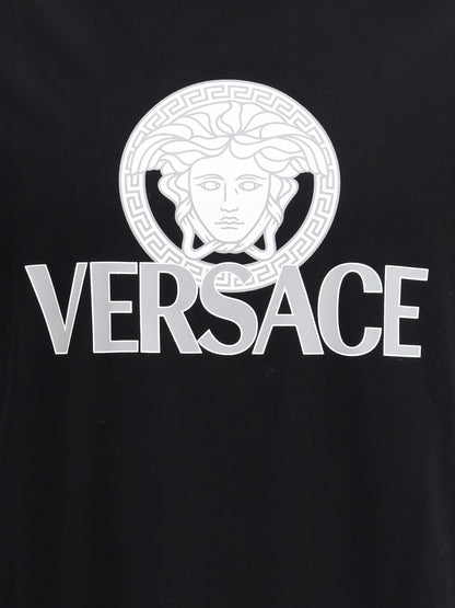 VERSACE Cotton T-shirt with logo