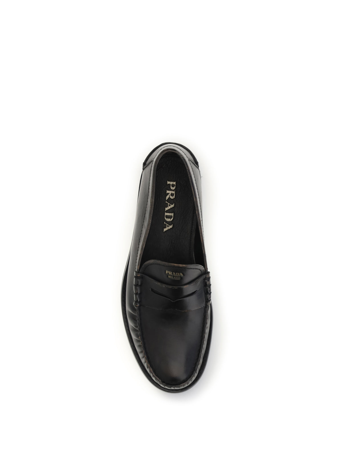 Prada Vintage leather Loafers - Nero+Cuoio