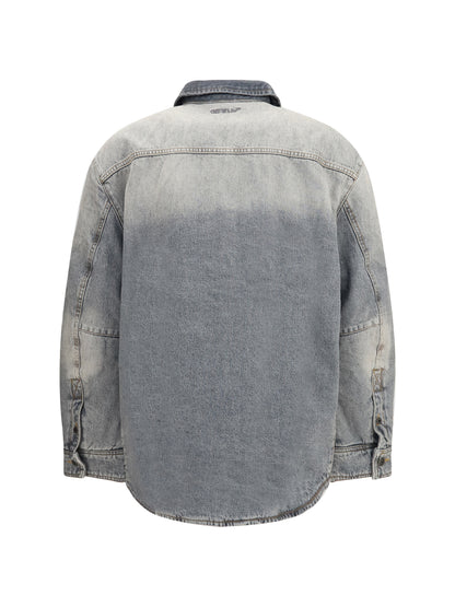 Off-White Oversized Workwear denim Shirt - Sun Faded Grey