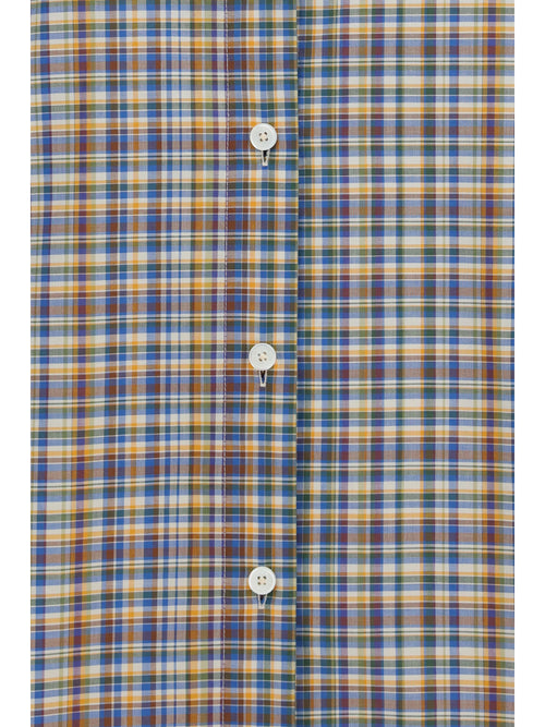 Toteme Classic cotton Shirt - Blue/Orange