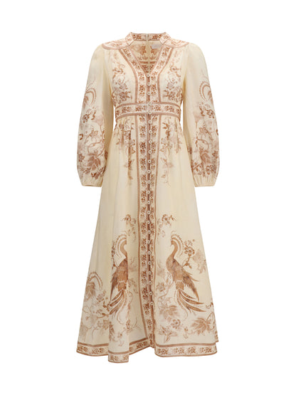 ZIMMERMANN Indra Plunge floral Dress