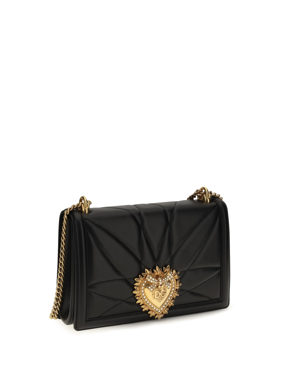 Dolce & Gabbana Large Devotion Shoulder Bag - Black
