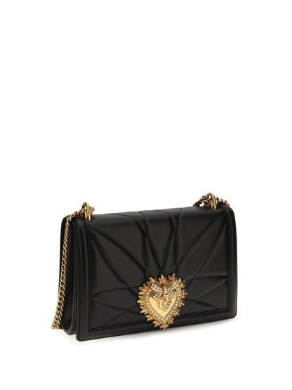Dolce & Gabbana Large Devotion Shoulder Bag - Black