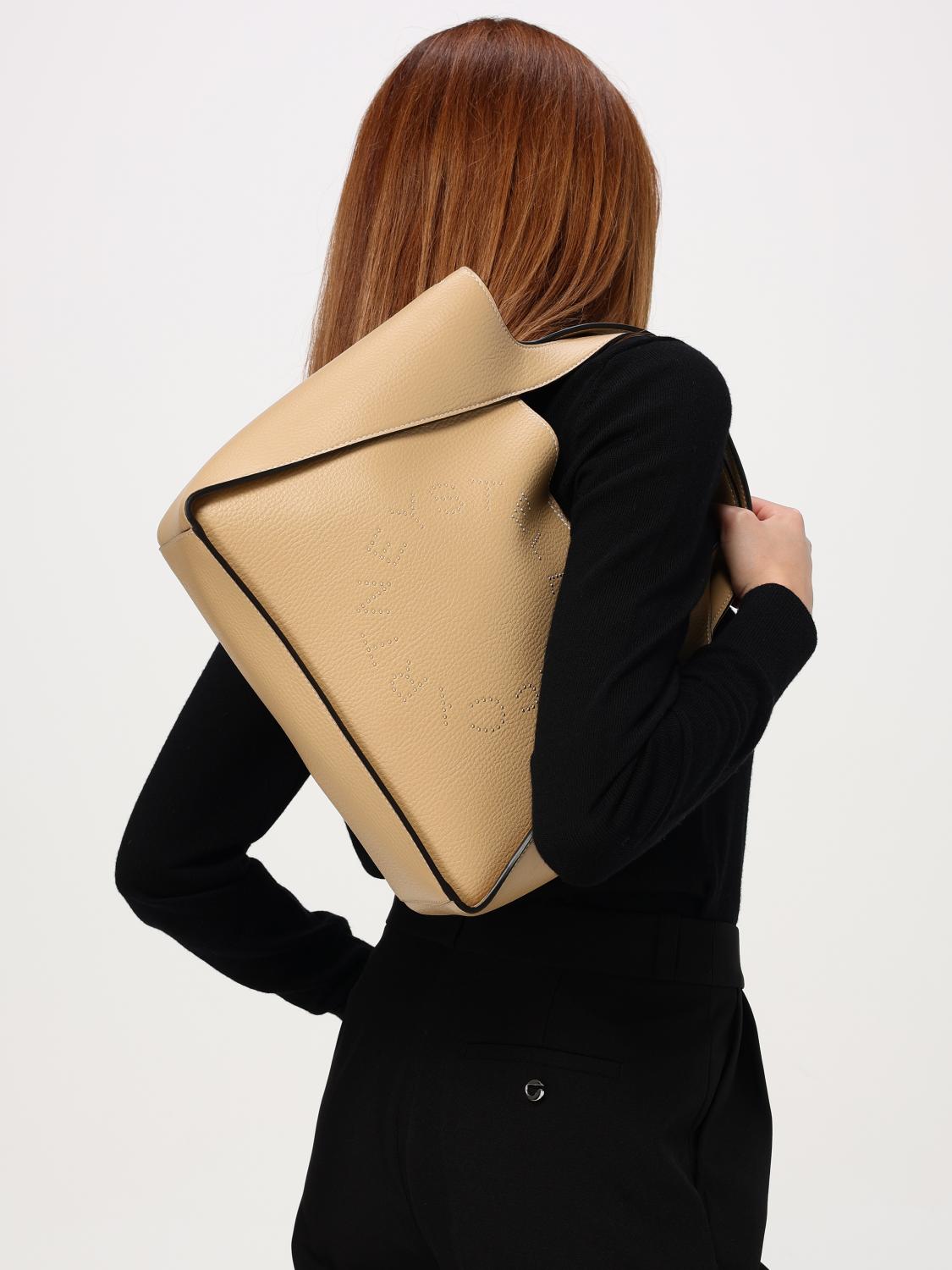 Stella Mccartney Handbag Woman Beige – Modishus Stella Mccartney Handbag Woman Beige – Modishus