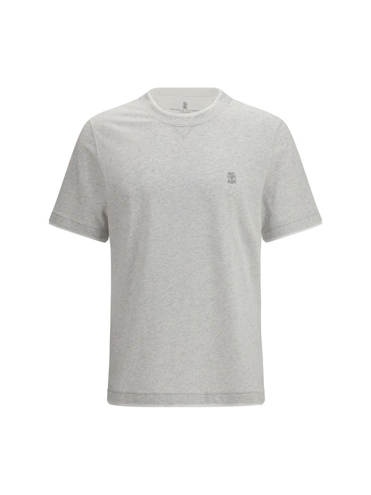BRUNELLO CUCINELLI T-shirt in cotton with a logo