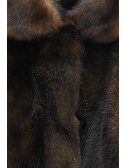 Brunello Cucinelli Soft shearling Jacket with shiny zipper pull - Brown Focato