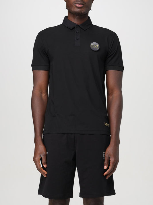 Ea7 Polo Shirt Men Black