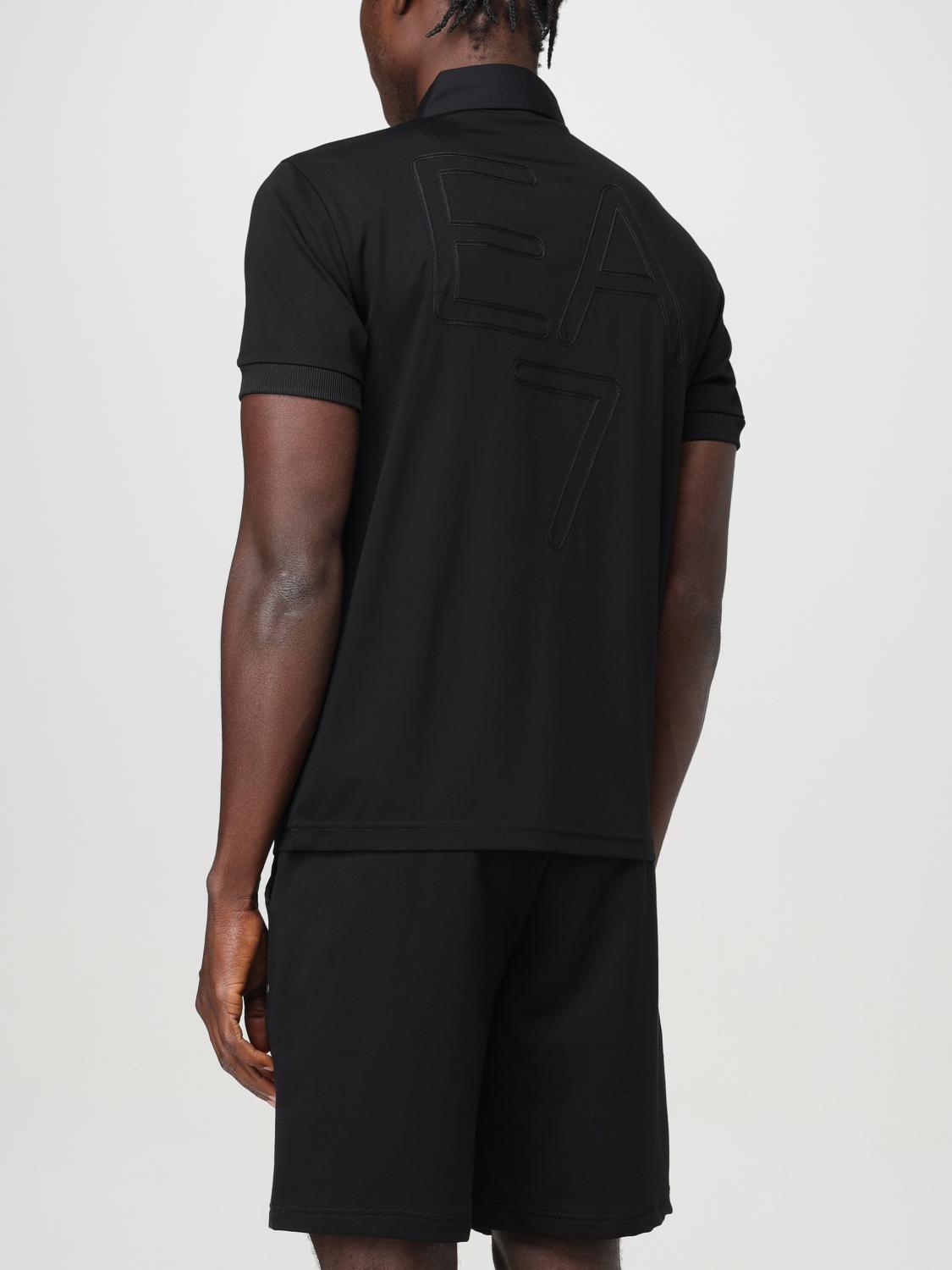 Ea7 Polo Shirt Men Black