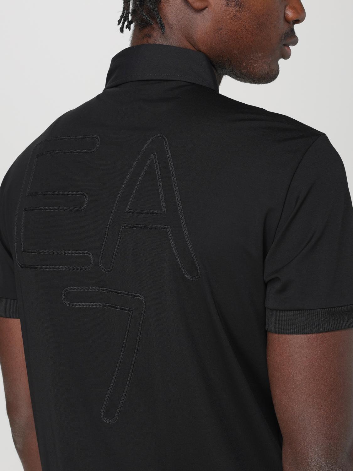 Ea7 Polo Shirt Men Black