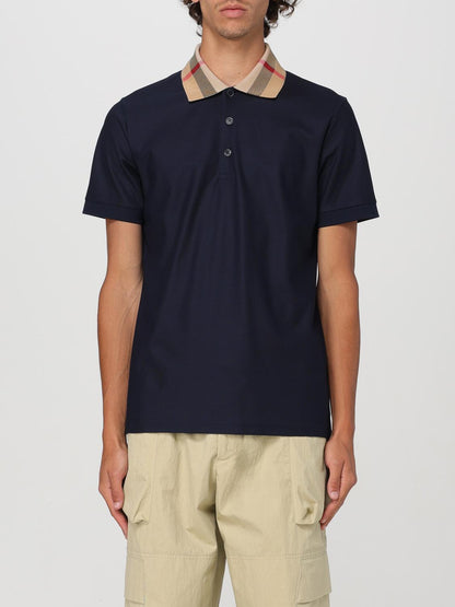 Burberry Polo Shirt Men Blue
