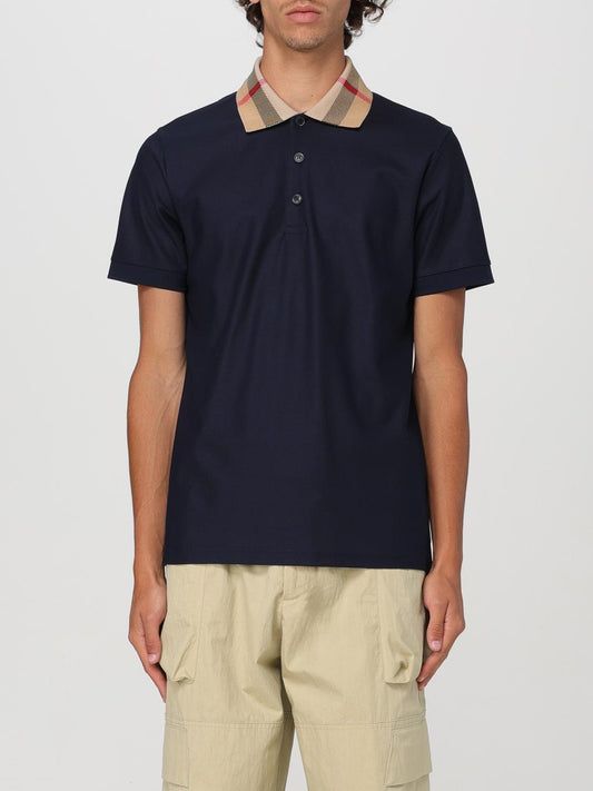 Burberry Polo Shirt Men Blue