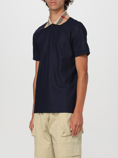 Burberry Polo Shirt Men Blue