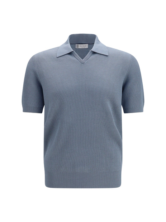 BRUNELLO CUCINELLI Cotton ribbed Polo