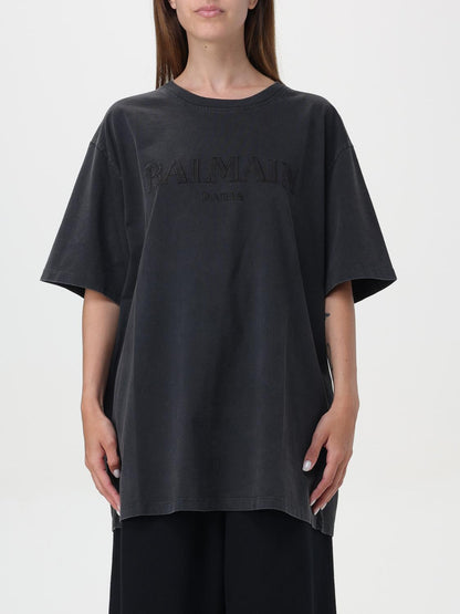 Balmain T Shirt Woman Grey