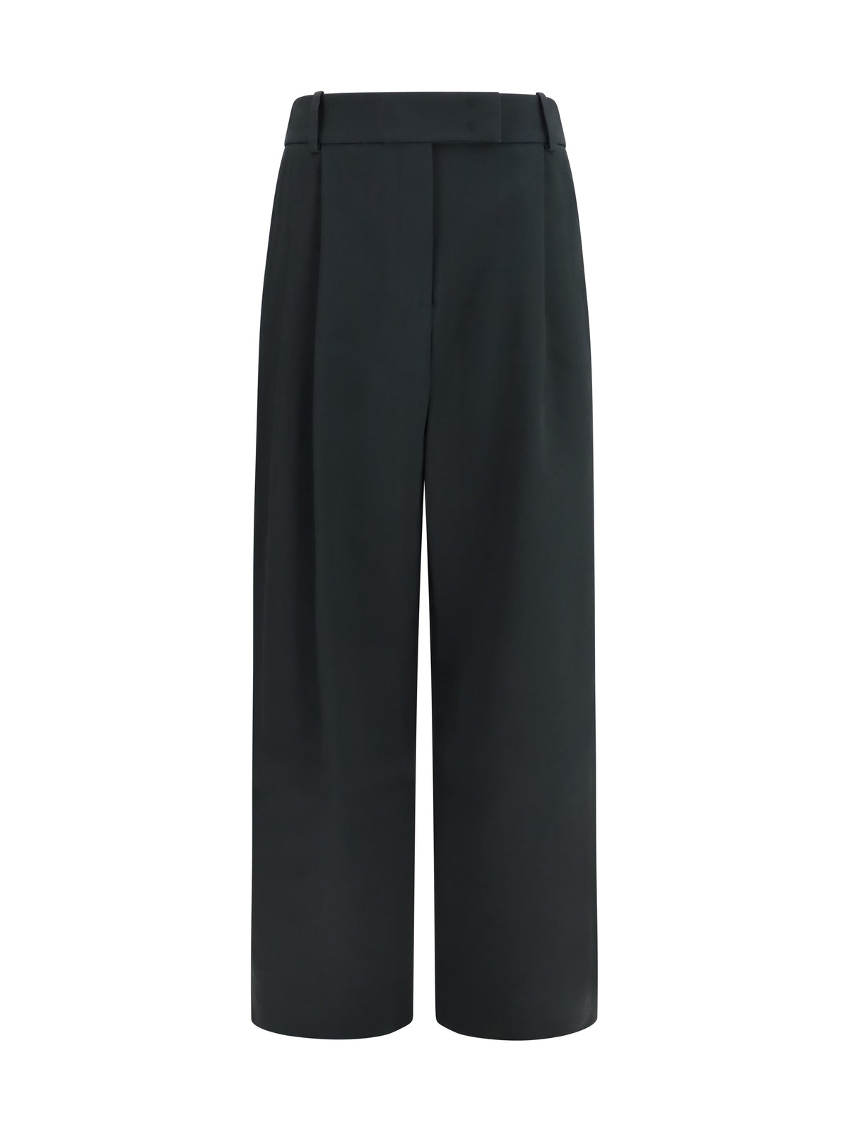 Giorgio Armani High-waisted wide-leg tailored Pants - Swamp