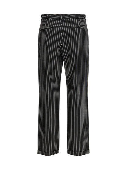 TOM FORD Striped wool and cotton Pant