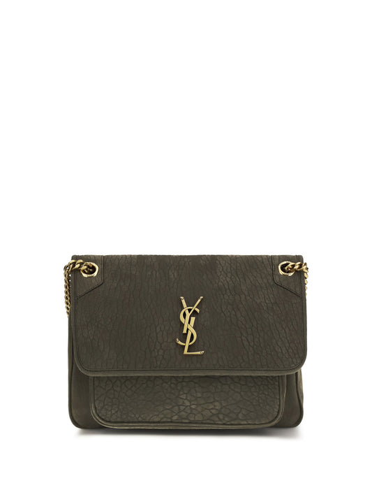 SAINT LAURENT Large Niki Shoulder Bag in lambskin