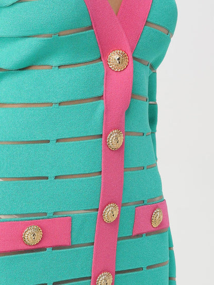 Balmain Dress Woman Green