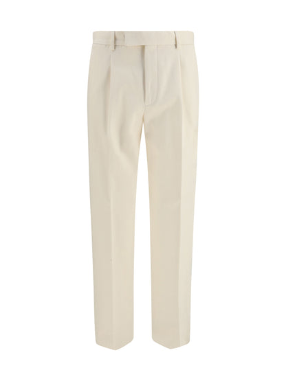 Zegna Cotton and cashmere tailored Pants - 001
